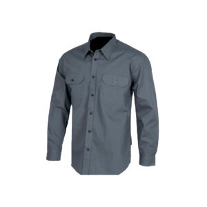 Camisa Corporativa Manga Larga Gris Oscuro
