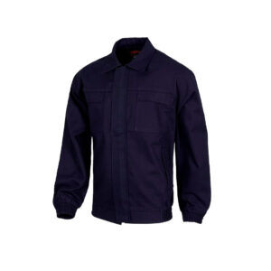 Chaqueta Ignífuga de algodón satinado Azul