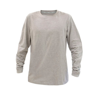 Polera Polo Essential Soft Manga Larga Hombre Gris