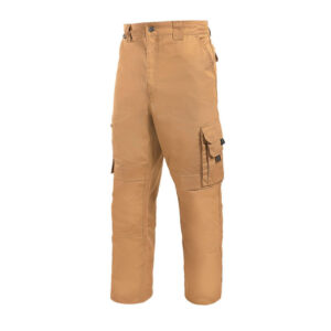 Pantalón Hombre Rodilla Reforzada Multi Bolsillo Café Claro