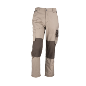 Pantalón Cargo Alerce Bicolor Rodilla Reforzada Beige / Café