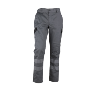 Pantalón Cargo Gabardina Bicolor Cinta Practical Gris Claro