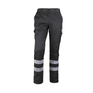 Pantalón Cargo Gabardina Bicolor Cinta Practical Gris Oscuro