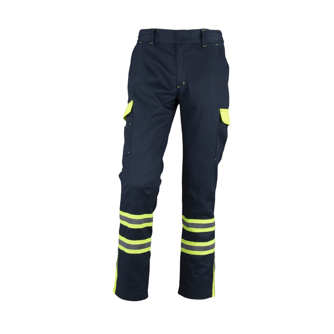 Pantalón Cargo Gabardina Bicolor con Cinta Día Noche Azul