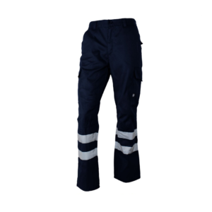 Pantalón Hombre Cargo Alerce Cinta Reflectiva Azul