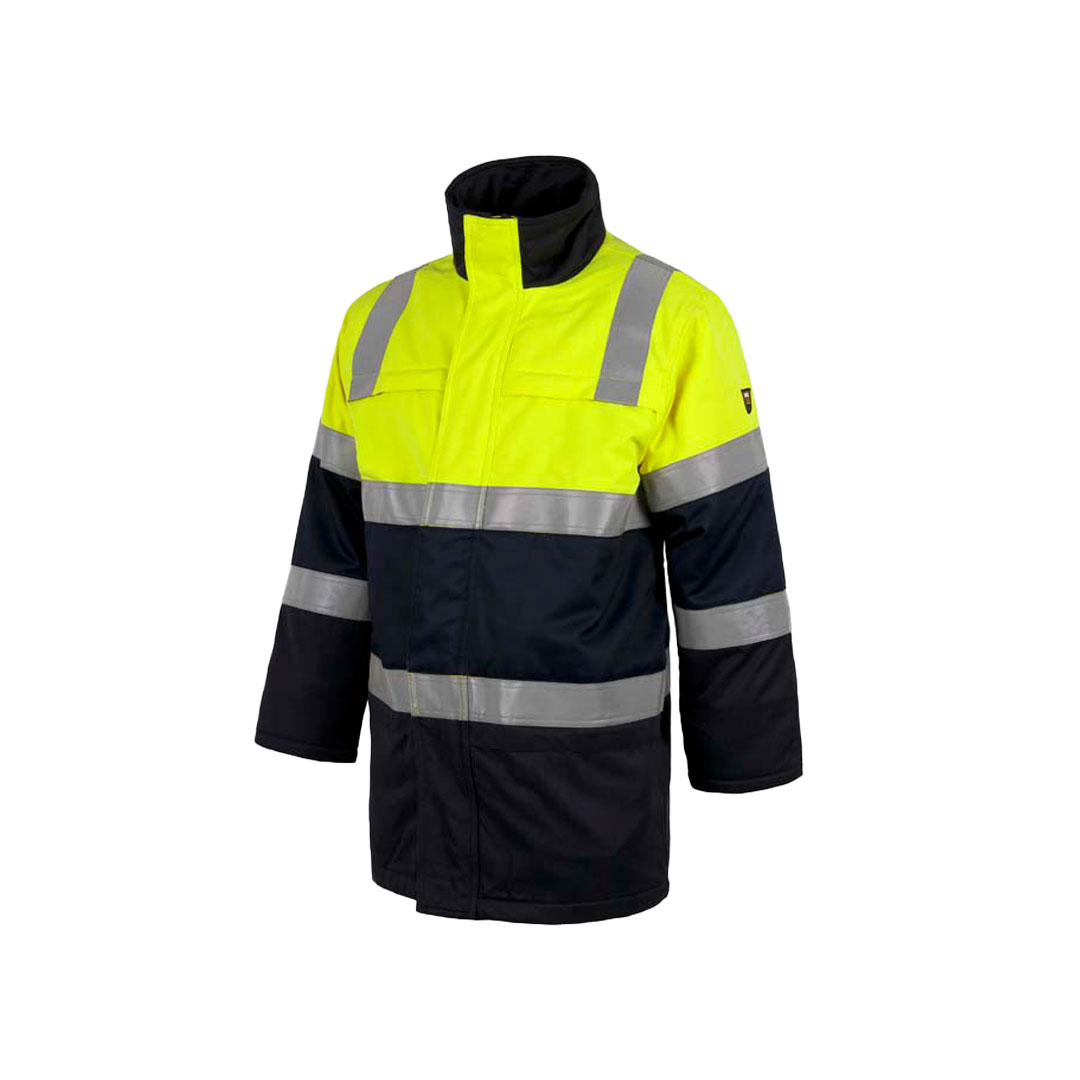 Parka Ignífuga Protección Total Azul / Amarillo