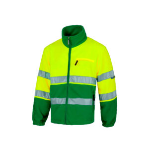 Polar de Trabajo  Alta Visibilidad con cierre Verde Amarillo