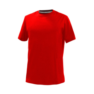 Polera Hombre Essential Soft Manga Corta Roja