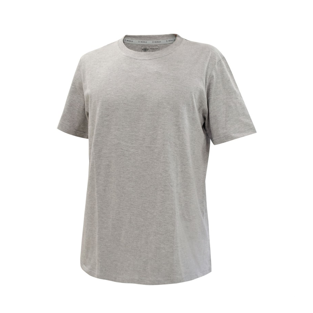 Polera Hombre Essential Soft Manga Corta Gris