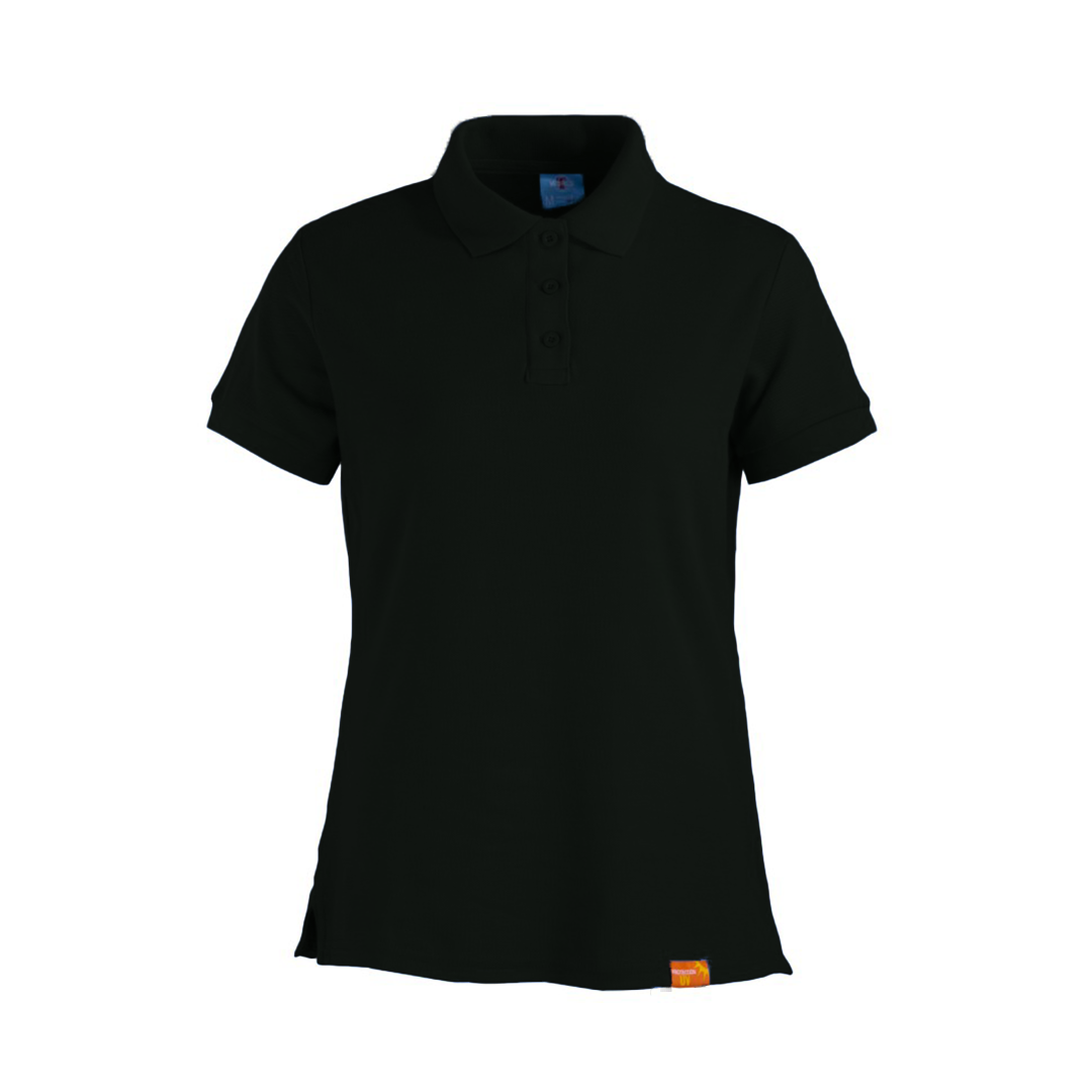 Polera Polo Manga Corta Mujer Super Premiumr Negro