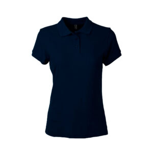 Polera Polo Manga Corta Mujer Negra
