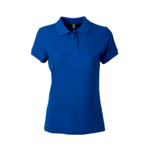 Polera Polo Manga Corta Mujer Azul