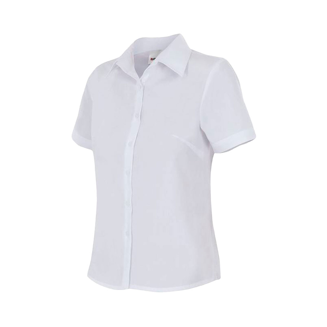 Blusa Clásica Manga Corta Blanca